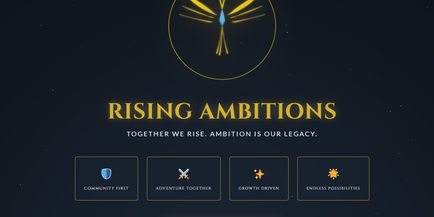 Community Website für Online-Game