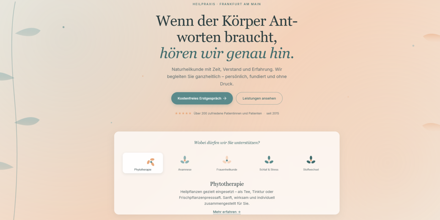 Heilpraxis Website