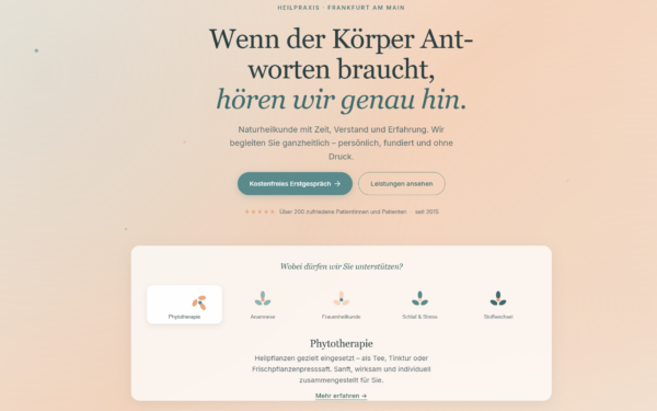 Heilpraxis Website
