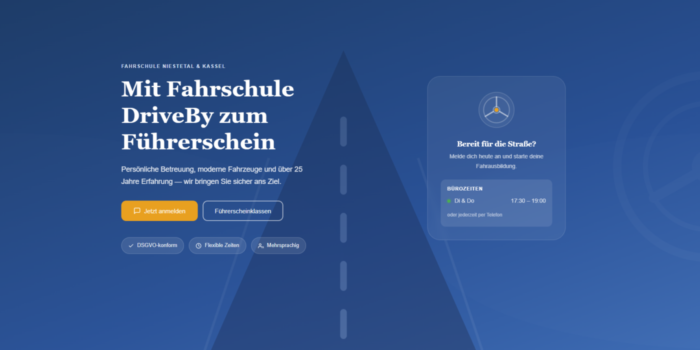 Fahrschule Website Demo